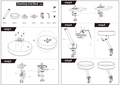Skrivbordsbädd för Katt