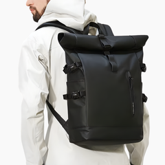 Rolltop – Vattentät laptopryggsäck med USB för pendling och resor