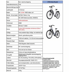 OneSport OT05 Pro – Premium-elcykel med extrem räckvidd och naturlig körkänsla BlåGrå