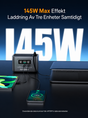 AFERIY Nano100 – Ultralätt, flyggodkänd mini-powerstation med integrerad USB-C-kabel. 100W