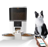 Foderautomat med 2 Skålar & kamera – Smart Matning & Full Kontroll