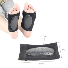 Fotvalvsstöd strumpor – Elastiskt stöd med gelkudde för stabilare steg