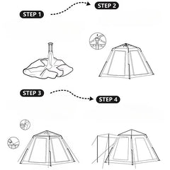 Smart Campingtält 3-8 Personer