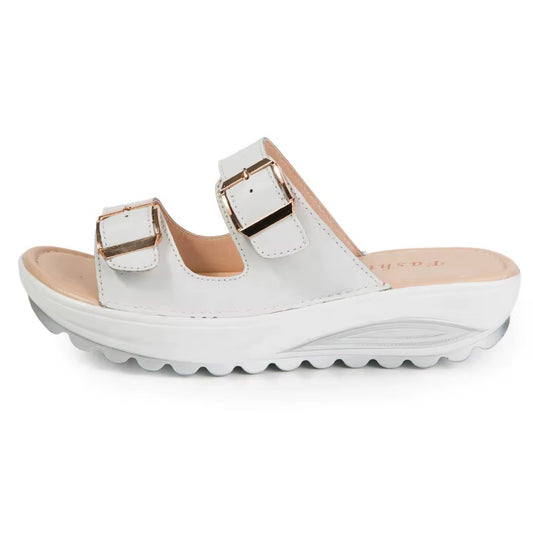Sandaler med kilklack och mjuk och dämpande EVA-sula