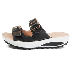 Sandaler med kilklack och mjuk och dämpande EVA-sula