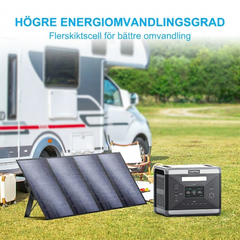 SolarPlay 200W – Vikbar solpanel med hög verkningsgrad för snabb och grön laddning