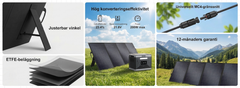 SolarPlay 200W – Vikbar solpanel med hög verkningsgrad för snabb och grön laddning