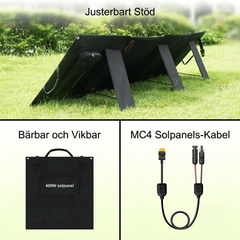 SolarPlay 400W – Kraftfull och vikbar solpanel med maximerad verkningsgrad för tunga laddningsbehov