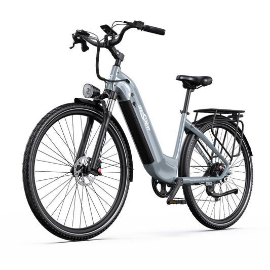 OneSport OT05 Pro – Premium-elcykel med extrem räckvidd och naturlig körkänsla BlåGrå