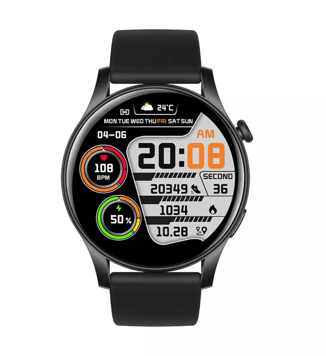 Smart Watch LP58 AMOLED Black