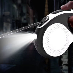 Automatisk Hundkoppel med LED-ljus - Upp till 50kg