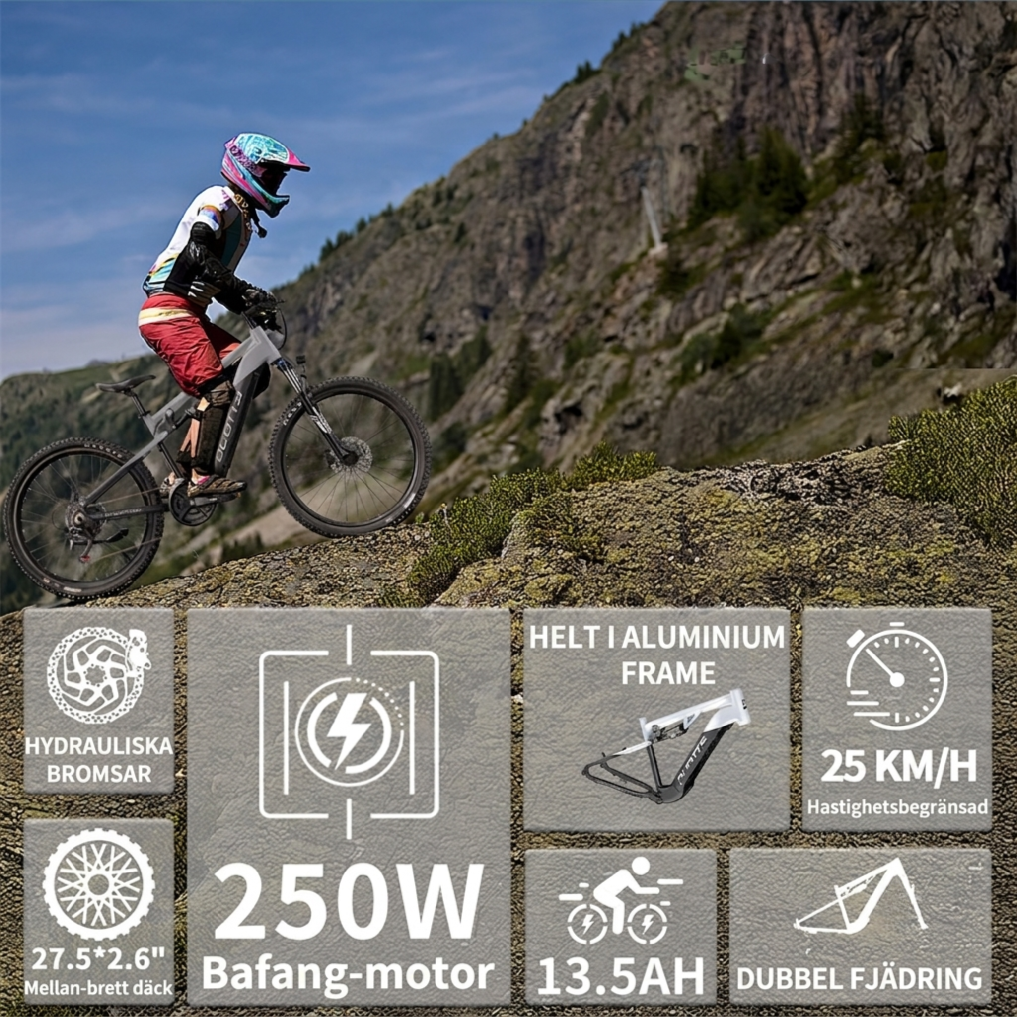 Duotts E29 – Fulldämpad el-MTB med Bafang-motor och naturlig körkänsla
