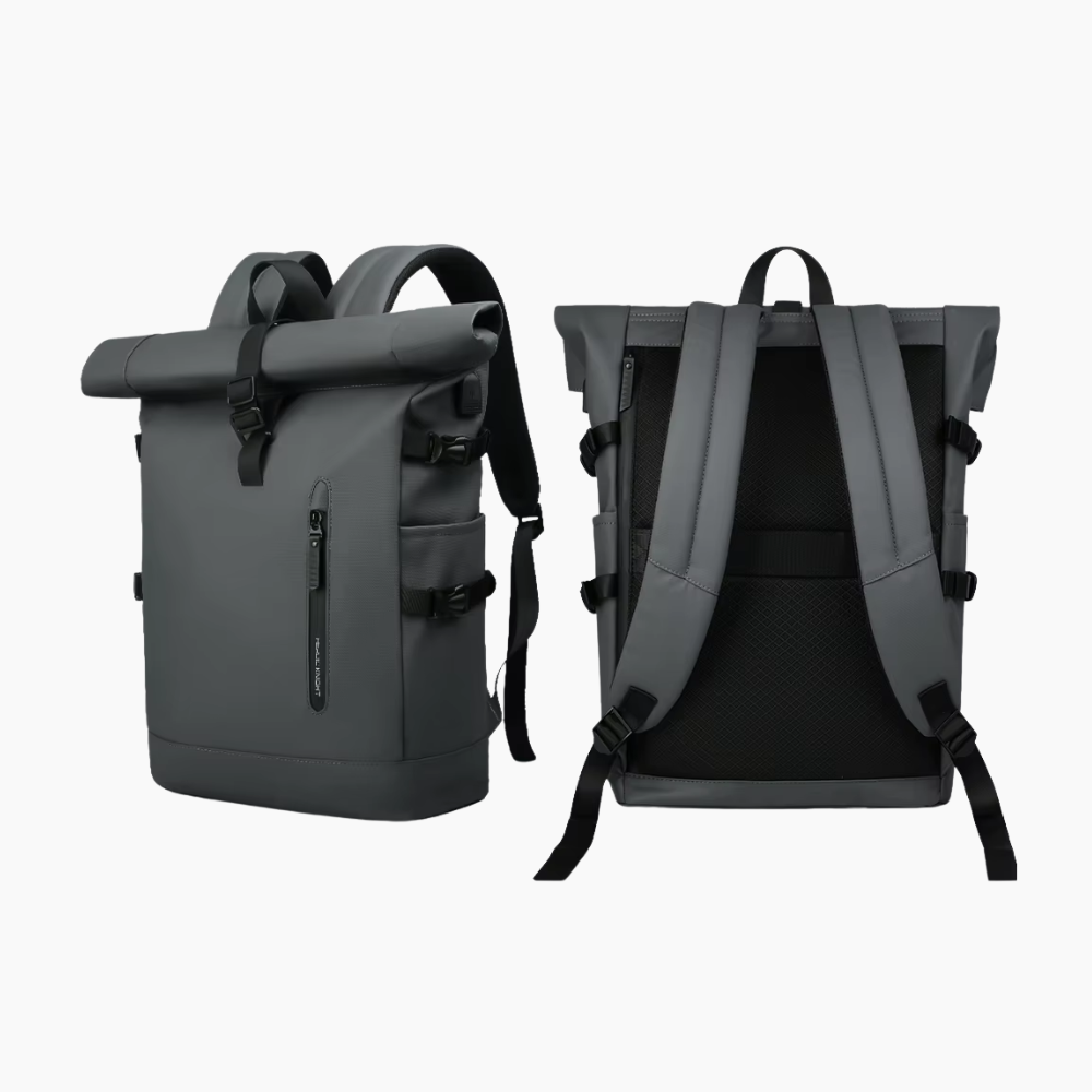 Rolltop – Vattentät laptopryggsäck med USB för pendling och resor