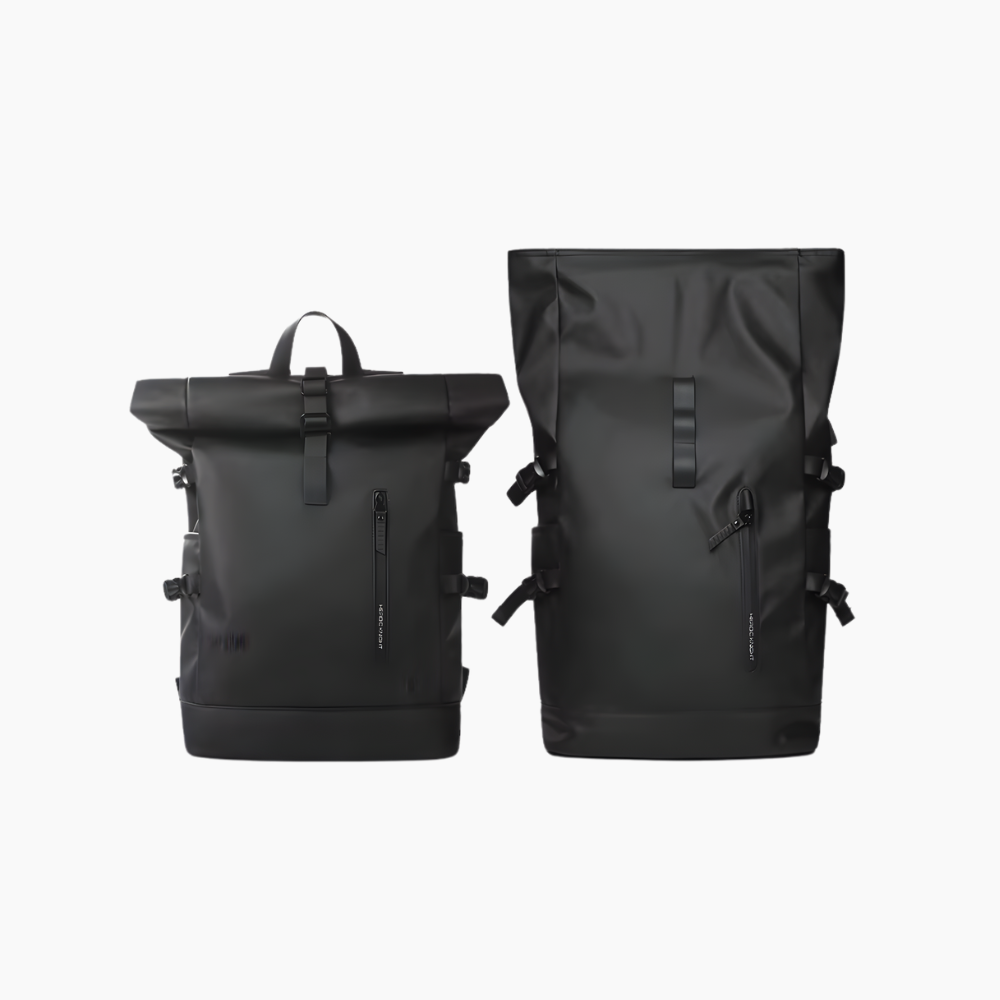 Rolltop – Vattentät laptopryggsäck med USB för pendling och resor