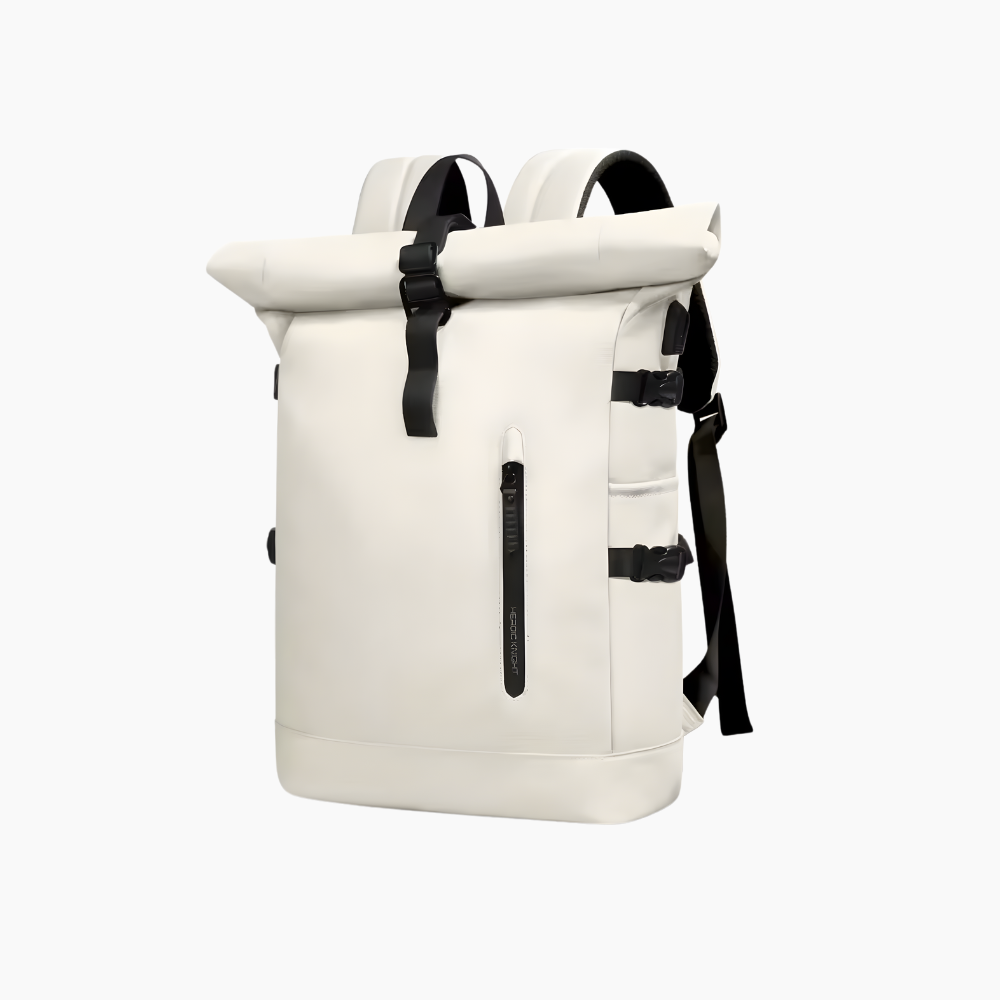 Rolltop – Vattentät laptopryggsäck med USB för pendling och resor
