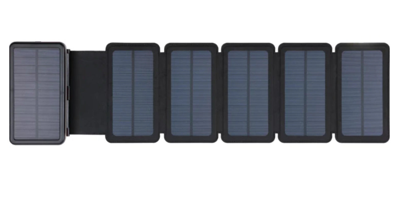 Solcellsladdare – 6 Paneler, 20 000 mAh