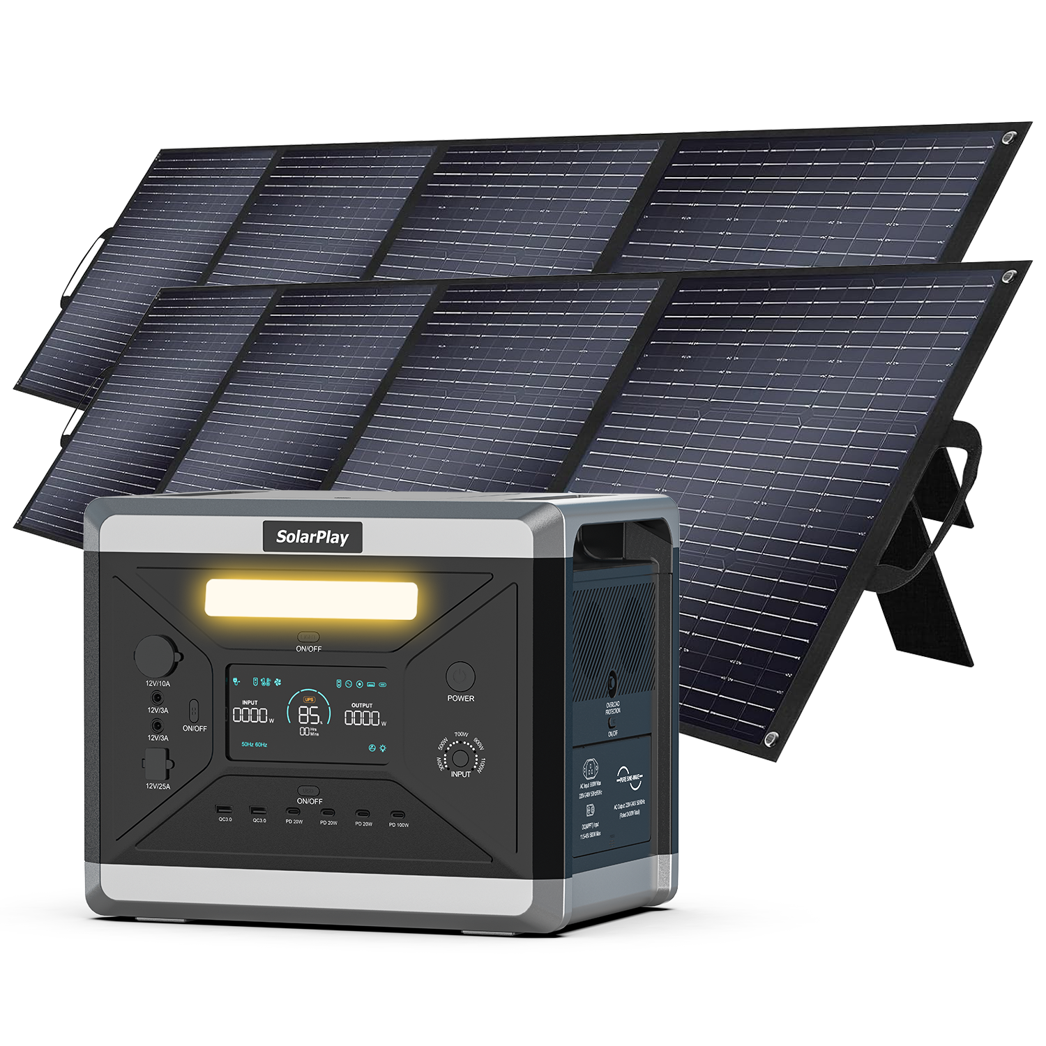 SolarPlay Q2501 – Kraftfull och fjäderlätt bärbar powerstation för camping och nödsituationer