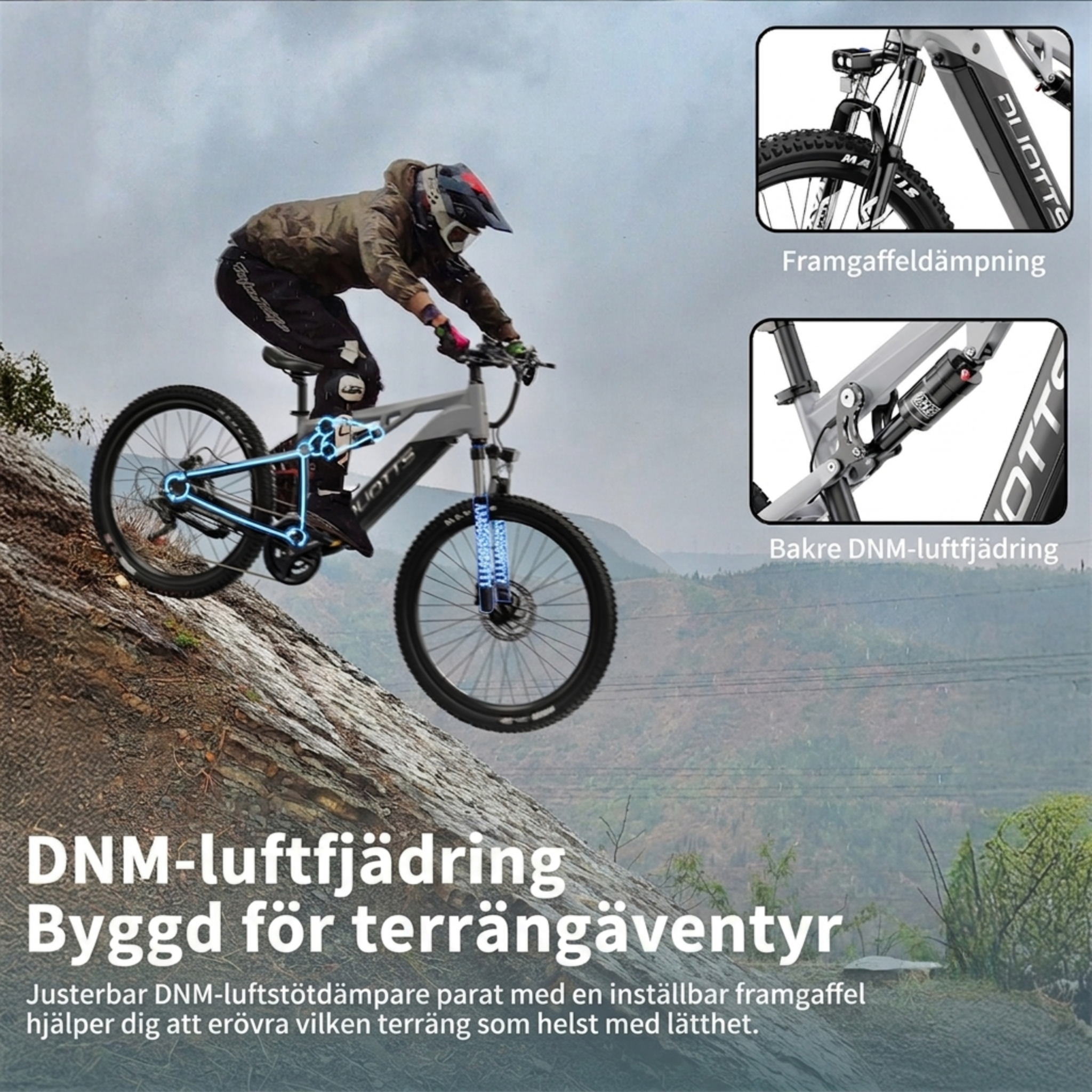 Duotts E29 – Fulldämpad el-MTB med Bafang-motor och naturlig körkänsla