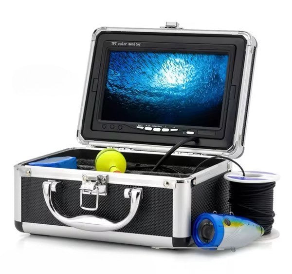 Fiskekamera med 7" LCD-skärm & 15 m kabel – Videoinspelning & Mörkersyn