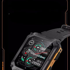 Smartwatch med Samtalsfunktion, Puls & Temperaturmätning, 24 Sportlägen, IP68