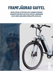 OneSport OT05 Pro – Premium-elcykel med extrem räckvidd och naturlig körkänsla BlåGrå