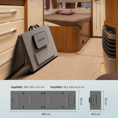 AFERIY AF-S200A1 – Smidig och vikbar 200W solpanel med 5-i-1-utgångar och hög verkningsgrad.
