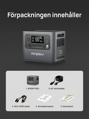 AFERIY P210, 2400W – Pålitlig och snabbladdad powerstation för trygg hembackup.  2048Wh