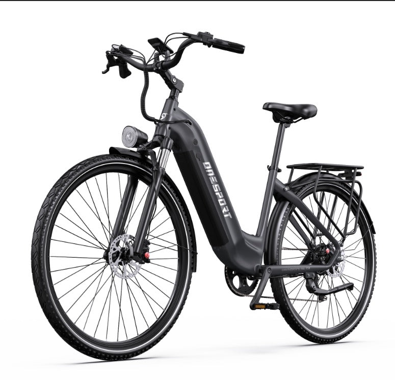 OneSport OT05 Pro – Premium-elcykel med extrem räckvidd och naturlig körkänsla BlåGrå