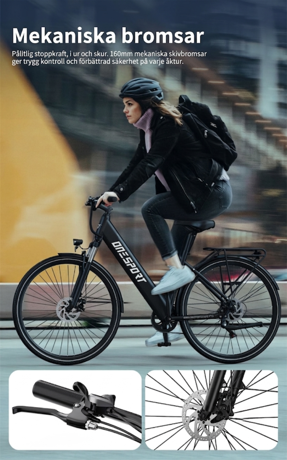 OneSport OT12 – Stilren och prisvärd elcykel för smidig stadspendling och grusvägar