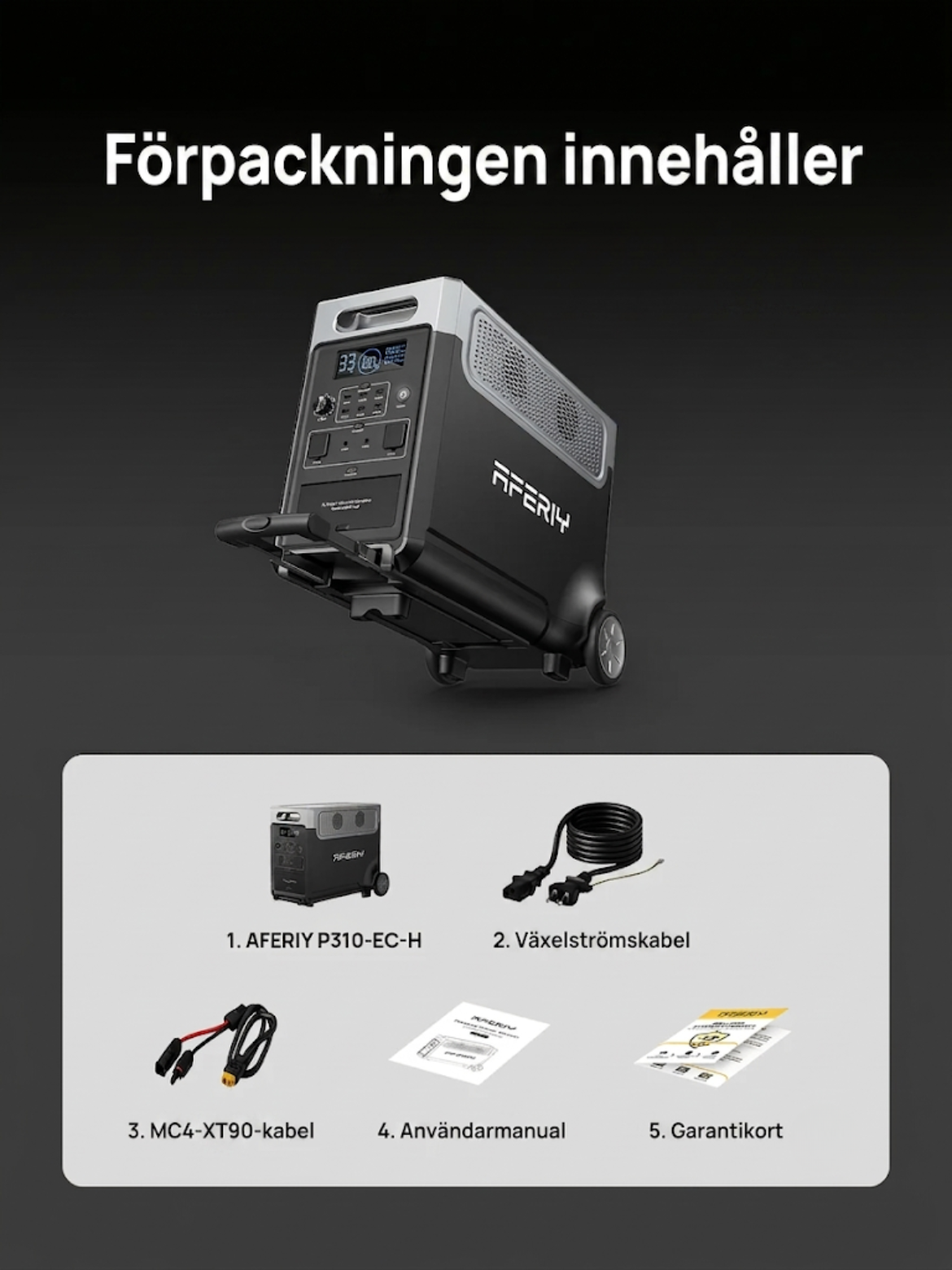 AFERIY Haven3600 Pro P310 – Ultrakraftfull och modulär powerstation för komplett helhus-backup.