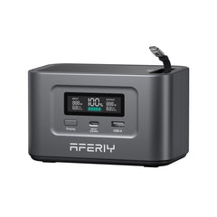 AFERIY Nano100 – Ultralätt, flyggodkänd mini-powerstation med integrerad USB-C-kabel. 100W