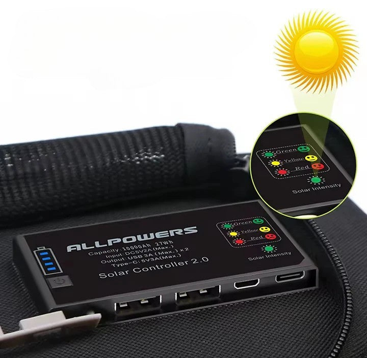 Solcellsladdare 21W – 10 000 mAh