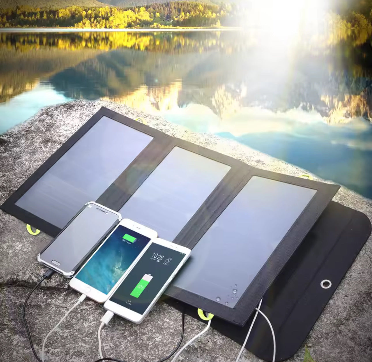 Solcellsladdare 21W – 10 000 mAh