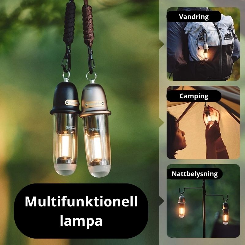 Naturehike LED-lampa – Vattentät och ultralätt för camping och friluftsliv