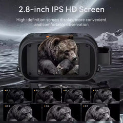 10x Digital Zoom Videoinspelare Kikare – 1080P HD med Nattseende & 2.8" IPS-skärm