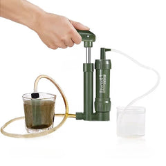 Bärbar vattenrenare med pump