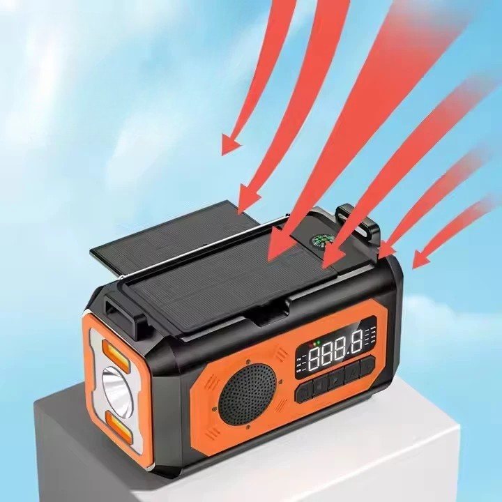 Kraftfull Solcells Nödradio 12000mAh
