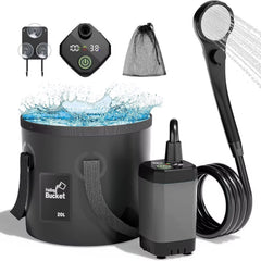 Campingdusch med Uppladdningsbar Vattenpump - 6000mAh