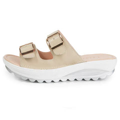 Sandaler med kilklack och mjuk och dämpande EVA-sula