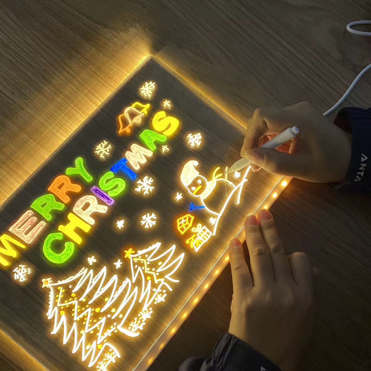 Transparent Akryltavla LED-Belysning