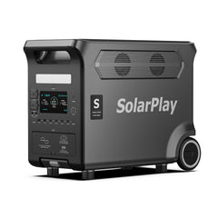 SolarPlay Q3600 – Ultrakraftfull powerstation med hjul för helhus-backup, husbilar och tunga maskiner.