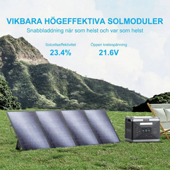 SolarPlay 200W – Vikbar solpanel med hög verkningsgrad för snabb och grön laddning