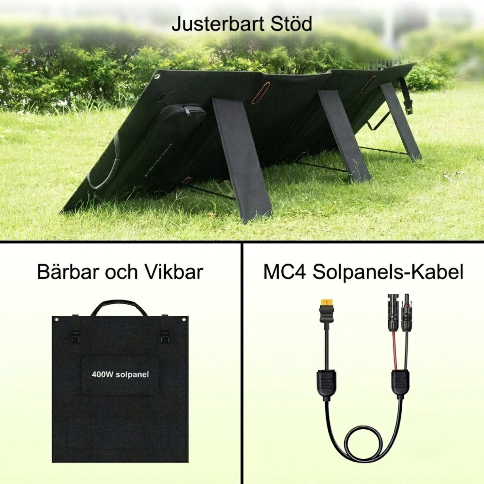 SolarPlay 400W – Kraftfull och vikbar solpanel med maximerad verkningsgrad för tunga laddningsbehov