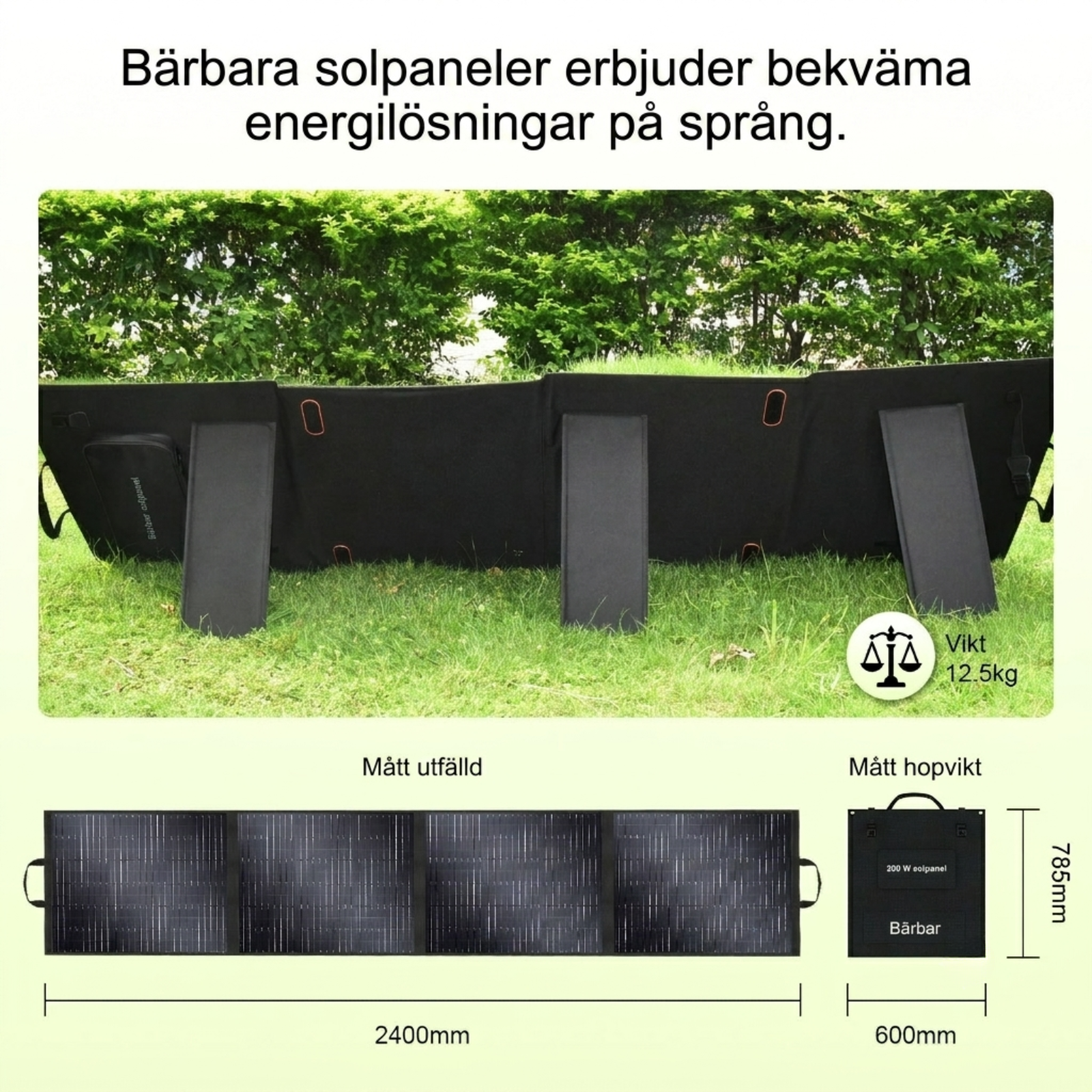 SolarPlay 400W – Kraftfull och vikbar solpanel med maximerad verkningsgrad för tunga laddningsbehov