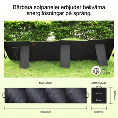SolarPlay 400W – Kraftfull och vikbar solpanel med maximerad verkningsgrad för tunga laddningsbehov