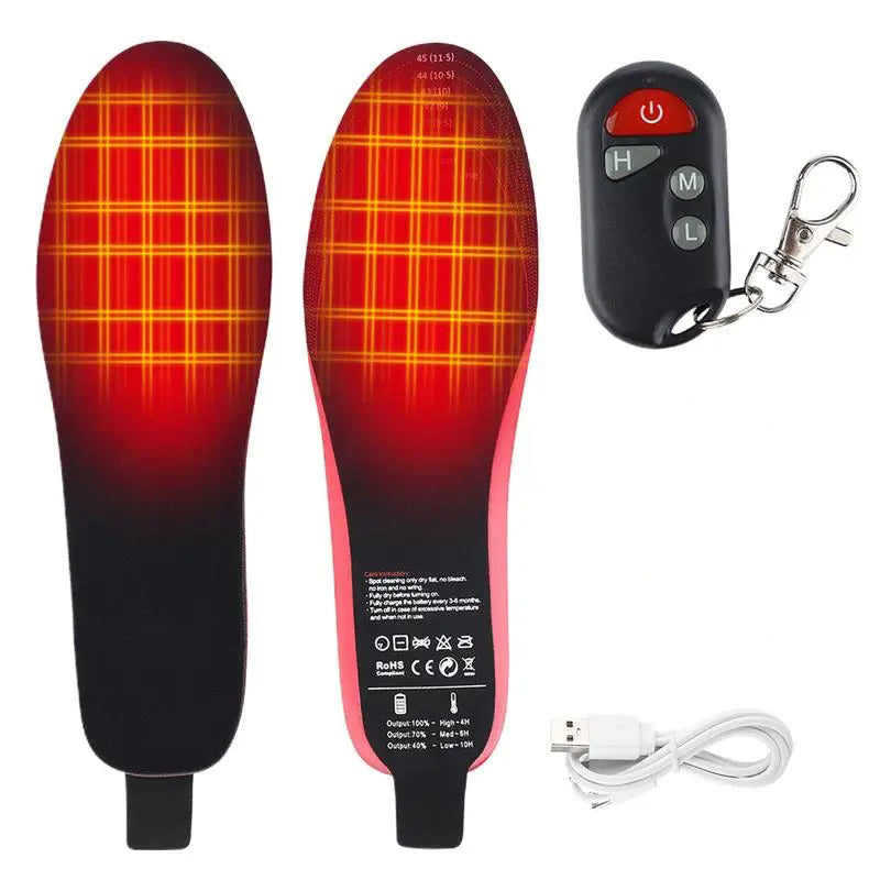 Uppladdningsbara Värmesulor™ – Elektriska Sulor med Fjärrkontroll & Justerbar Värme