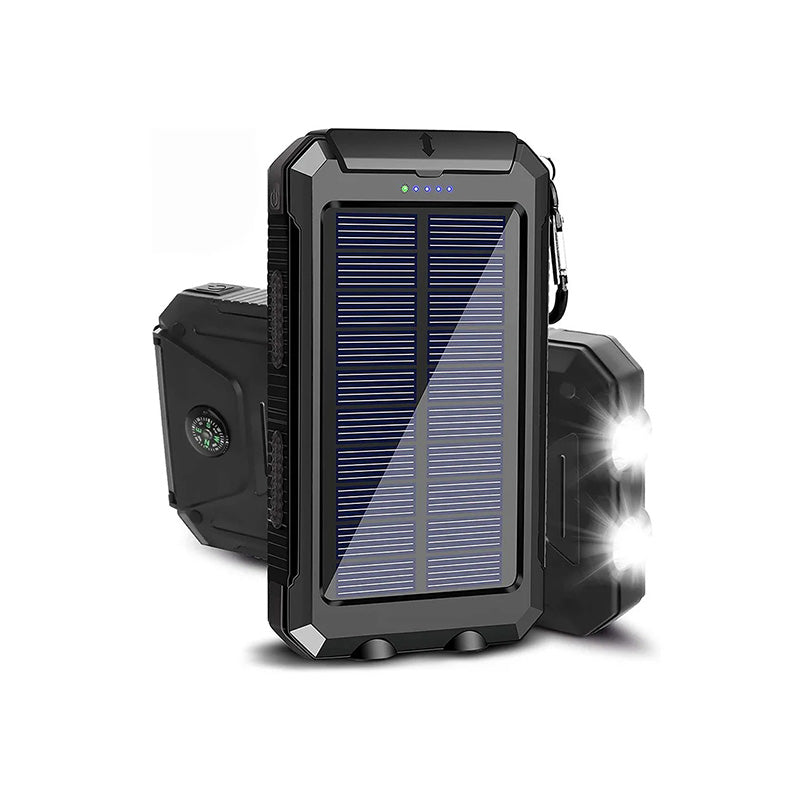 Powerbank med solceller 20 000 mAh – Vattentålig och robust för outdoor