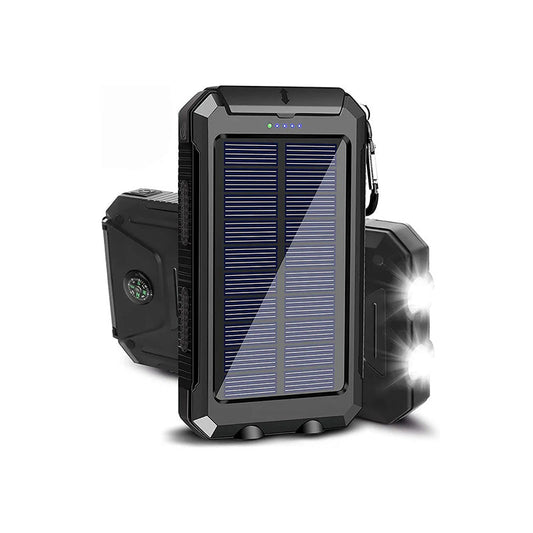 Powerbank med solceller 20 000 mAh – Vattentålig och robust för outdoor