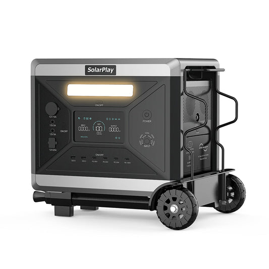 SolarPlay Q2501 – Kraftfull och fjäderlätt bärbar powerstation för camping och nödsituationer