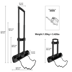 SolarPlay Vikbar Transportvagn – Ultralätt och kompakt handtruck för Q2501 och Q2402M